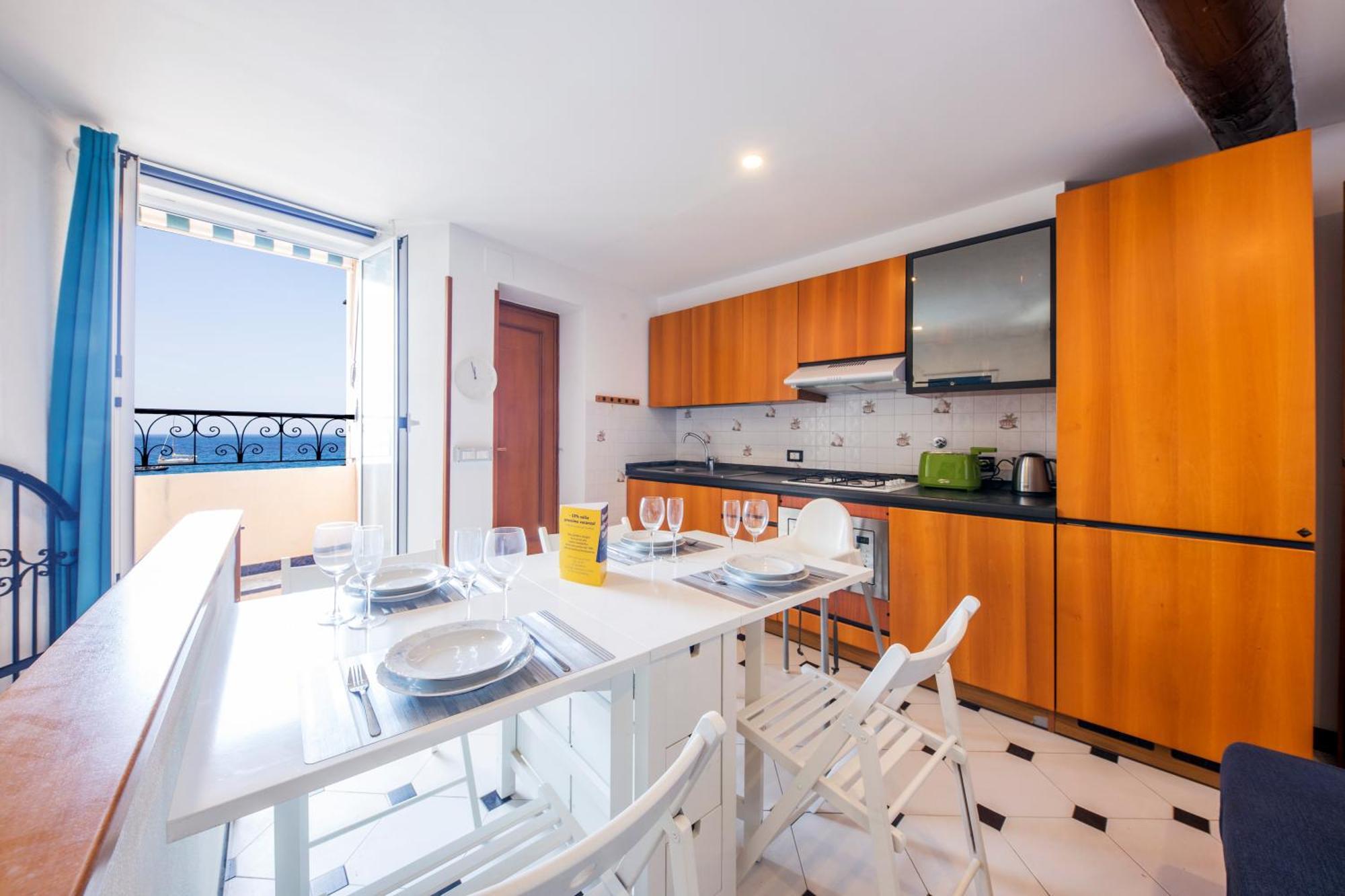 Casaviva Family Beachfront House In Camogli Esterno foto