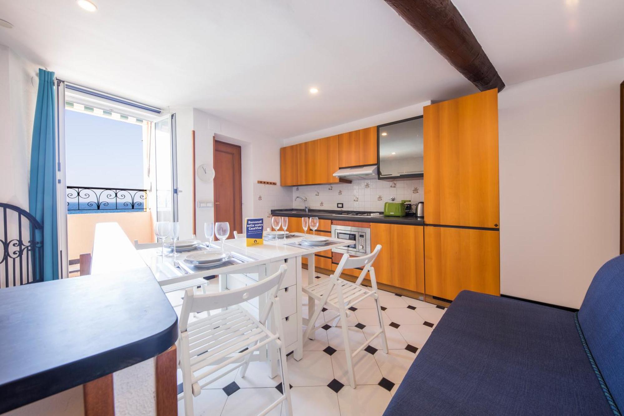 Casaviva Family Beachfront House In Camogli Esterno foto