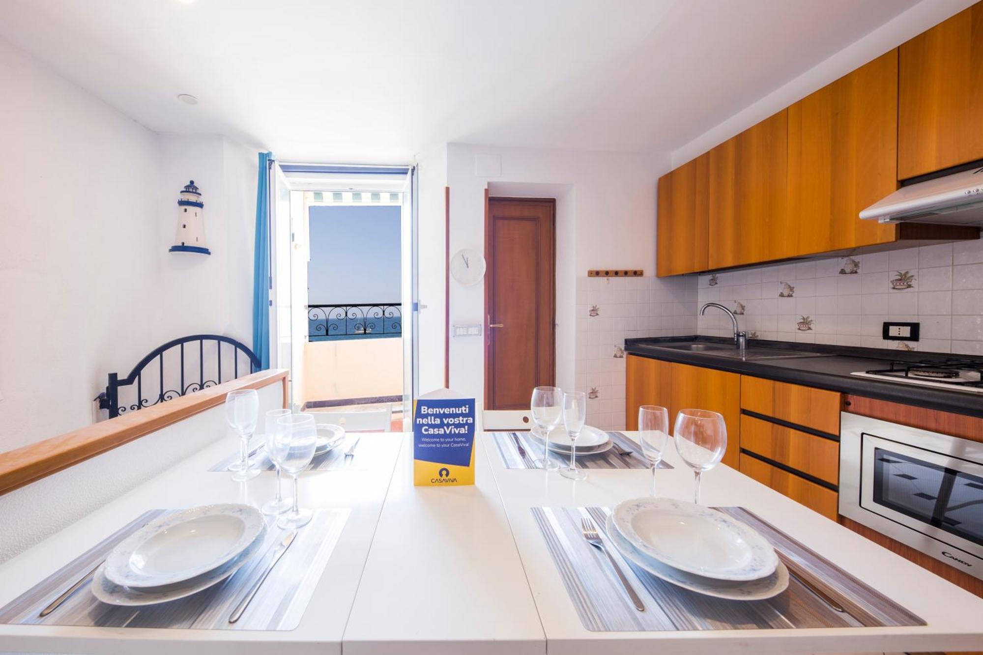 Casaviva Family Beachfront House In Camogli Esterno foto